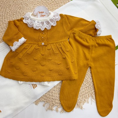 Saída de maternidade Gabriela - mostarda